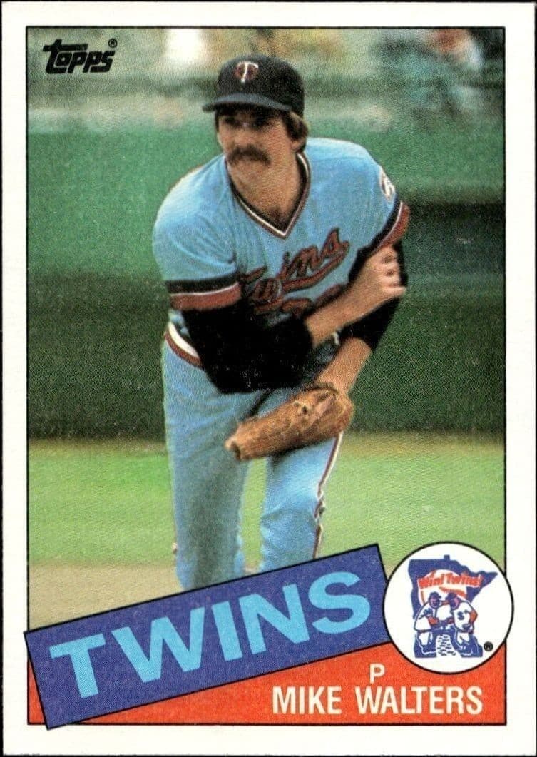 1985 Topps Mike Walters #187 baseball trading card front