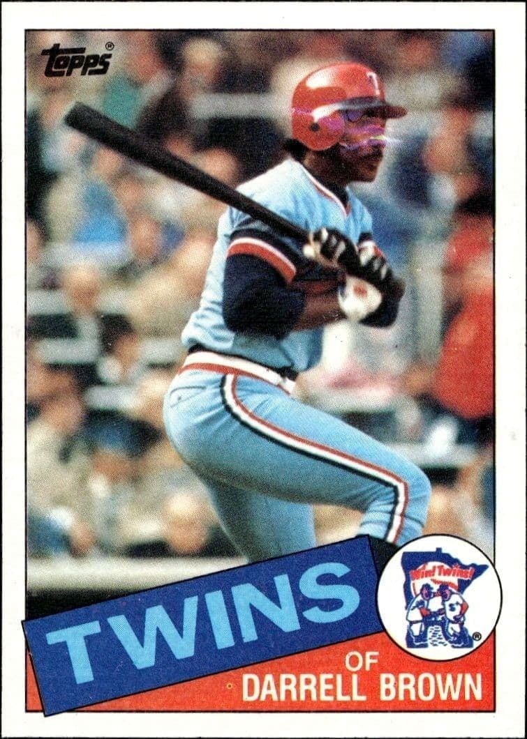 1985 Topps Darrell Brown #767 baseball trading card front