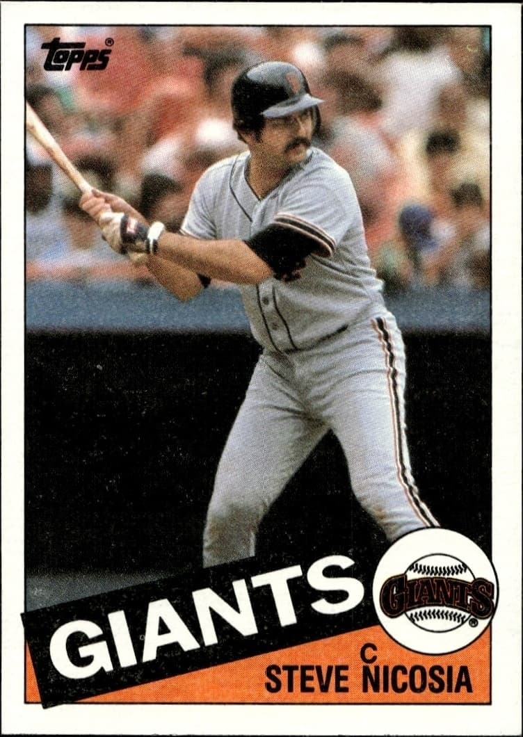 1985 Topps Steve Nicosia #191 trading card
