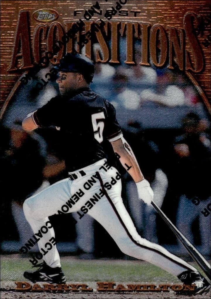1997 Topps Finest Darryl Hamilton #210 baseball trading card front