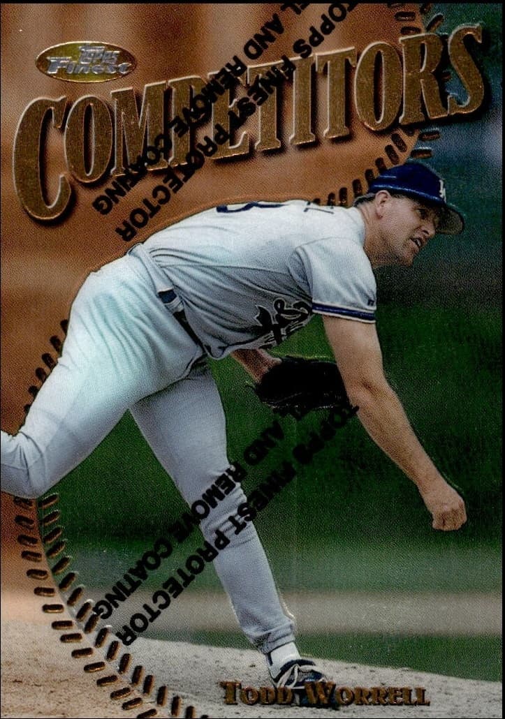 1997 Topps Finest Todd Worrell #207 baseball trading card front