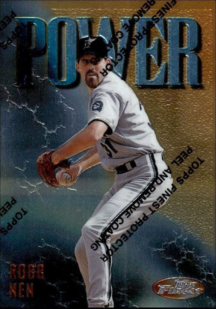 1997 Topps Finest Robb Nen #242 baseball trading card front
