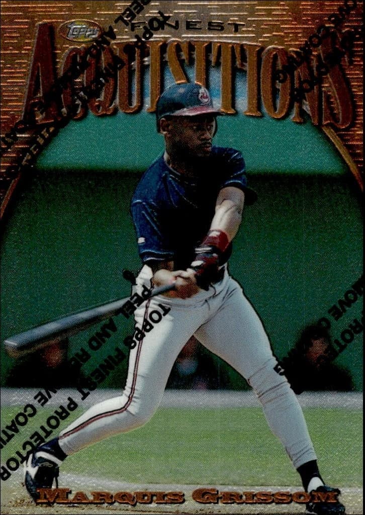 1997 Topps Finest Marquis Grissom #219 baseball trading card front
