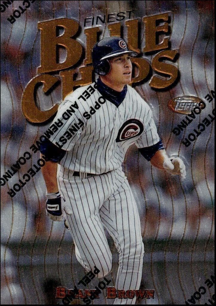 1997 Topps Finest Brant Brown #188 baseball trading card front