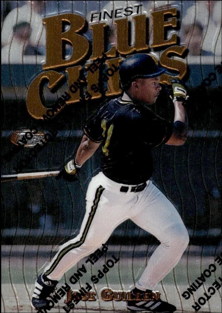 1997 Topps Finest Jose Guillen #182 baseball trading card front