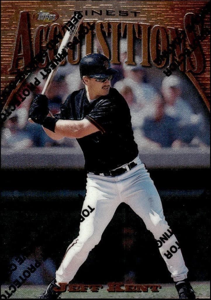 1997 Topps Finest Jeff Kent #254 baseball trading card front