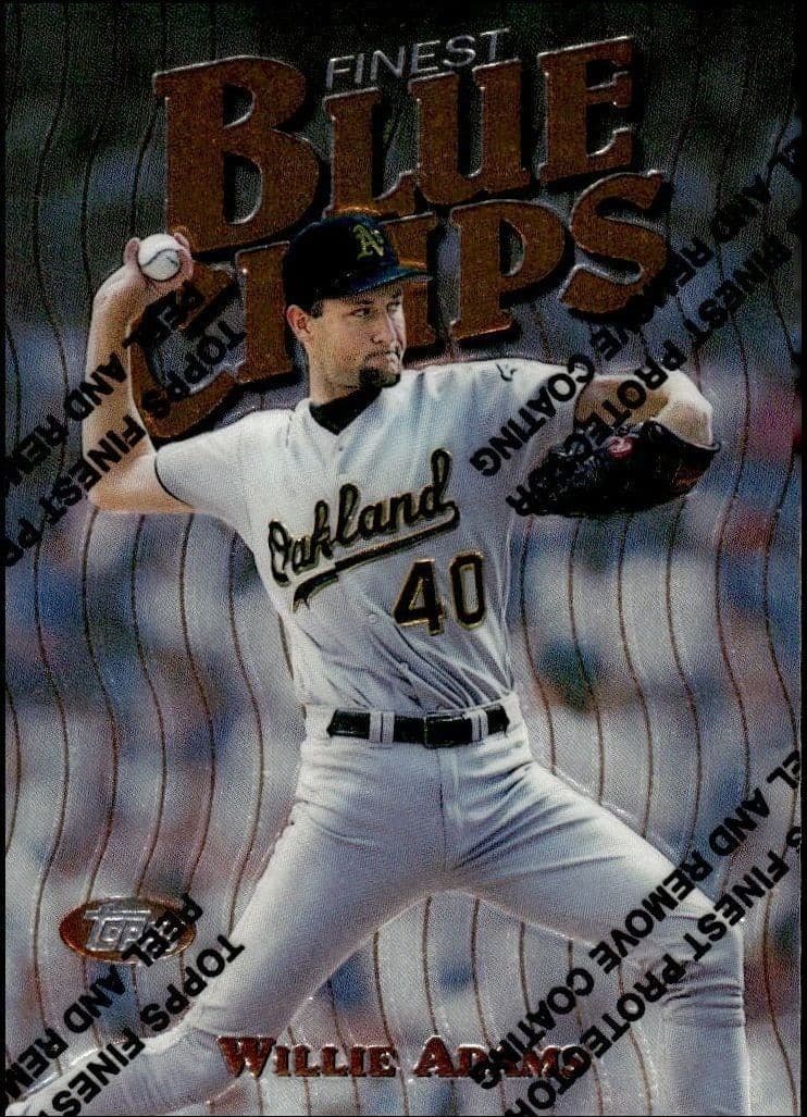 1997 Topps Finest Willie Adams #12 trading card