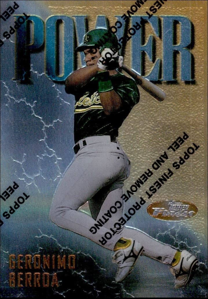 1997 Topps Finest Geronimo Berroa #189 trading card