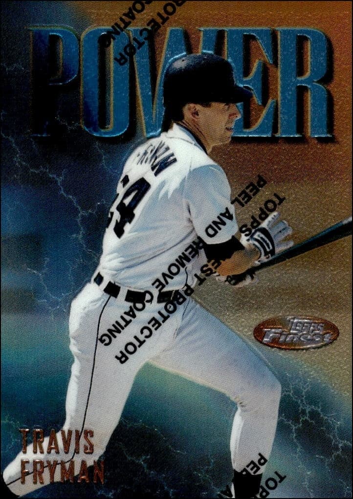 1997 Topps Finest Travis Fryman #18 trading card