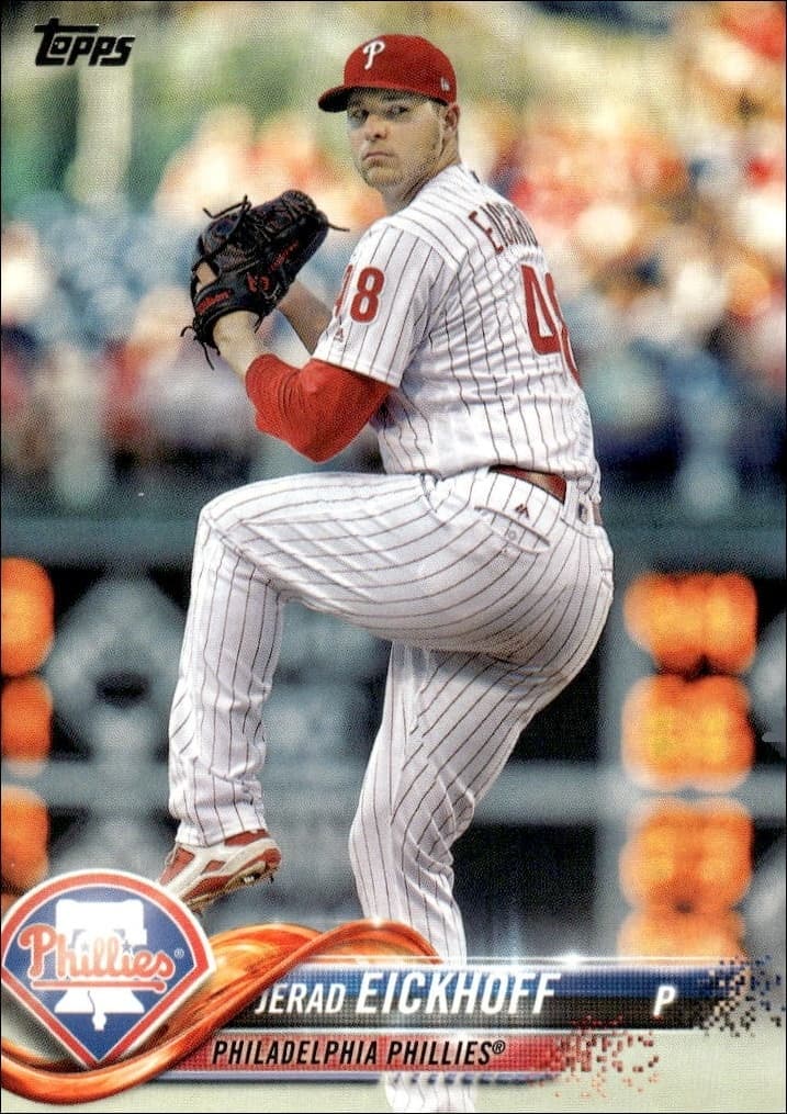 2018 Topps Series 2 Jerad Eickhoff #621 trading card