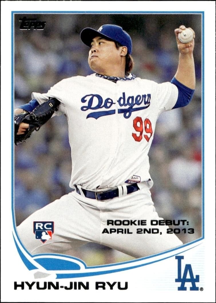 2013 Topps Update Series Hyun-Jin Ryu #US192 trading card