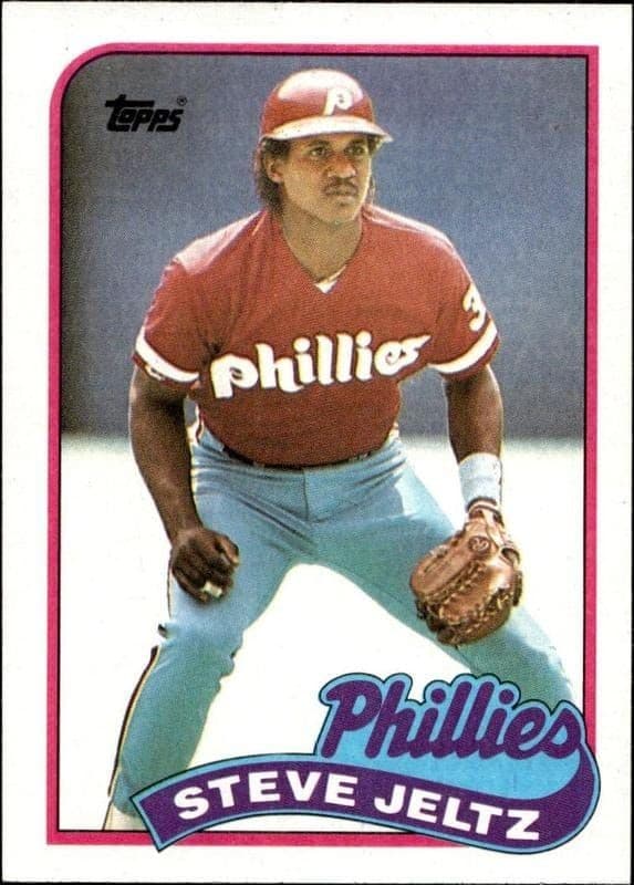 1989 Topps Steve Jeltz #707 trading card