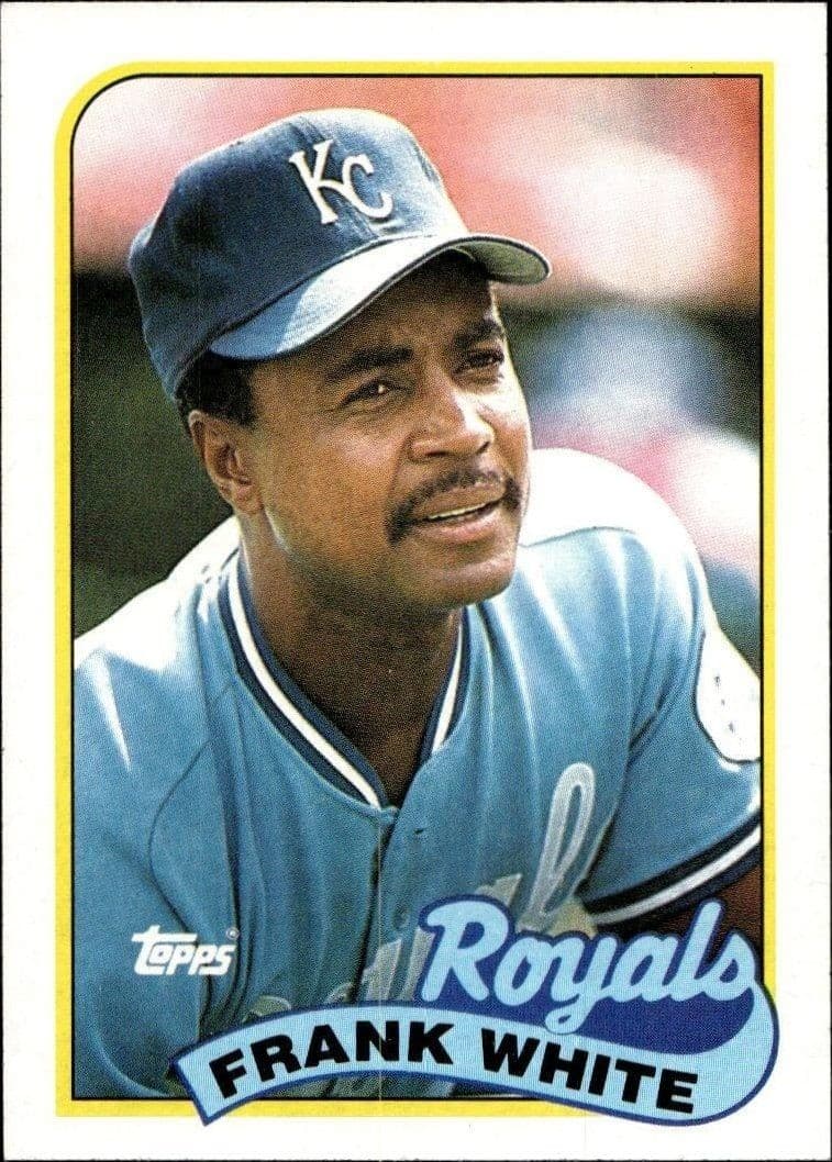 1989 Topps Frank White #25 trading card
