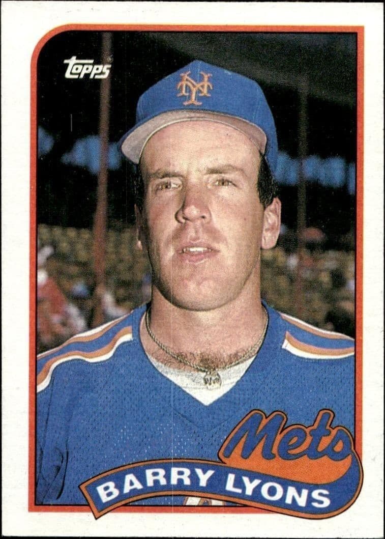 1989 Topps Barry Lyons #412 trading card