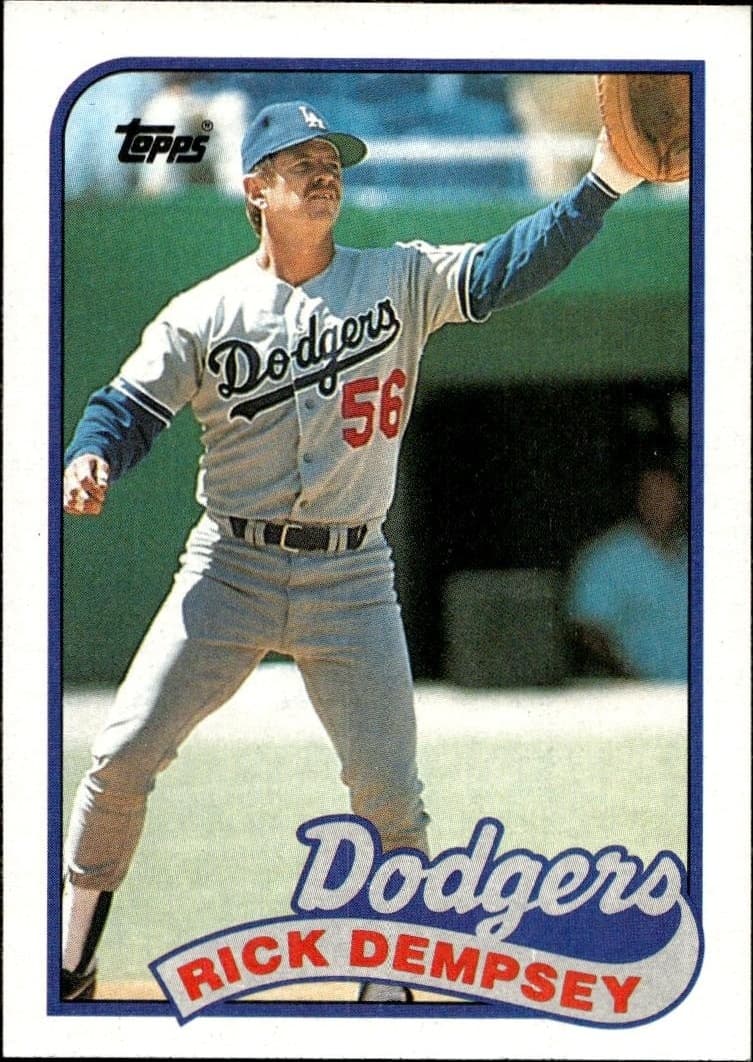 1989 Topps Rick Dempsey #606 trading card