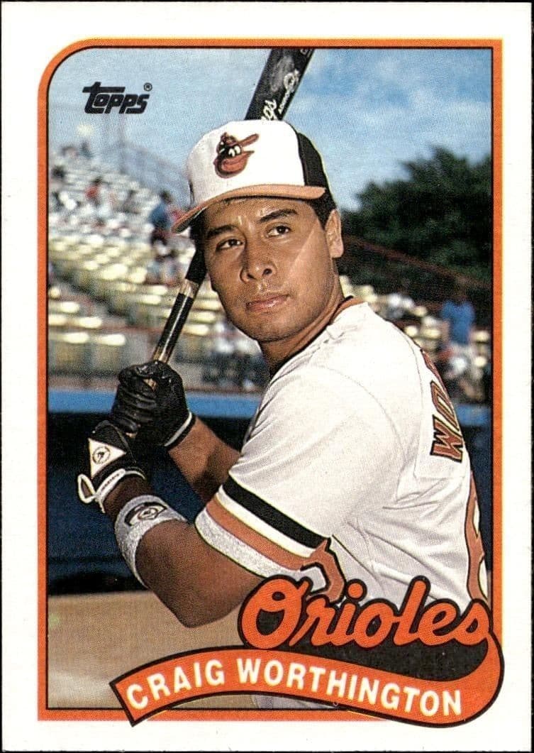 1989 Topps Craig Worthington #181 trading card