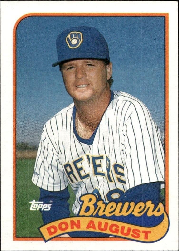 1989 Topps Don August #696 trading card