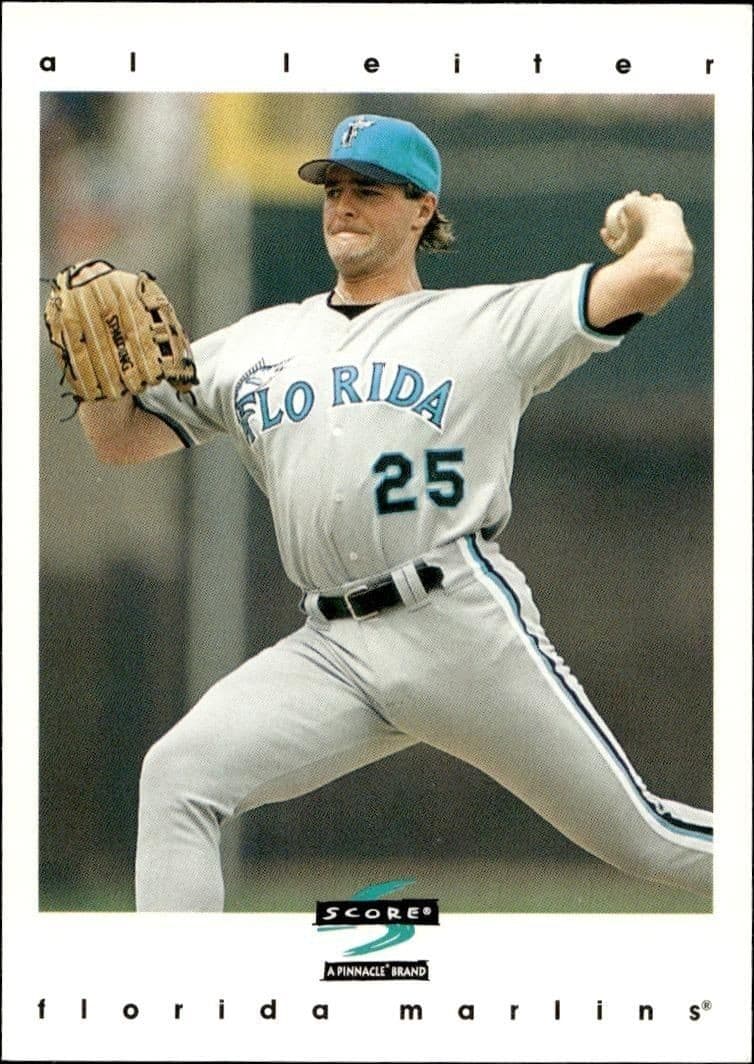 1997 Pinnacle Score Al Leiter #124 baseball trading card front