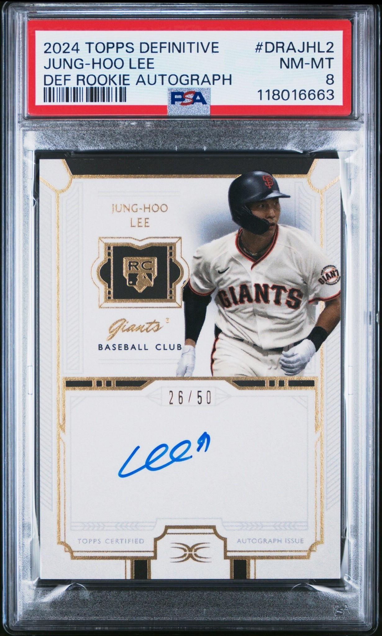 2024 Topps Definitive Collection Jung Hoo Lee #DRA-JHL2 trading card