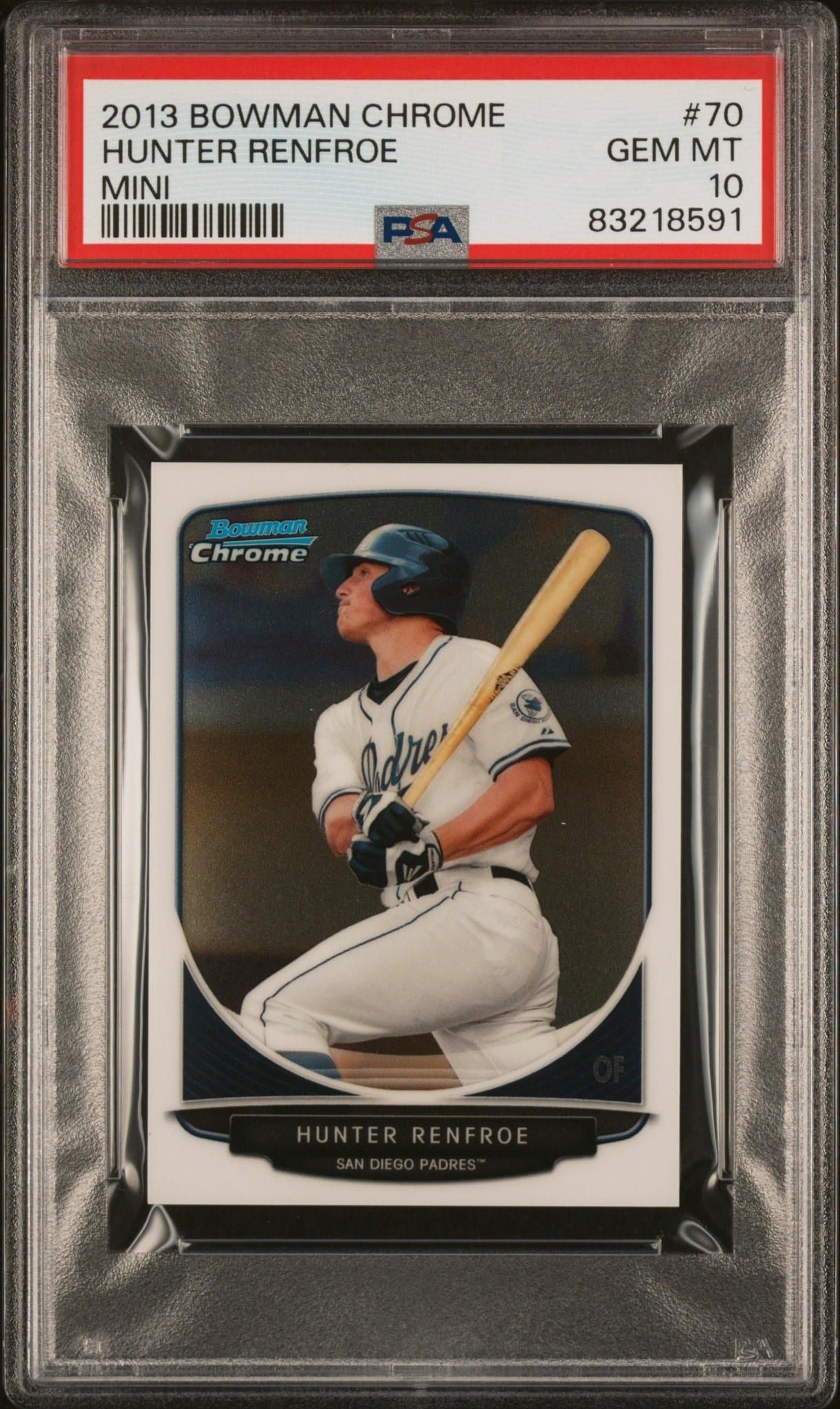 2013 Bowman Chrome Hunter Renfroe #70 trading card