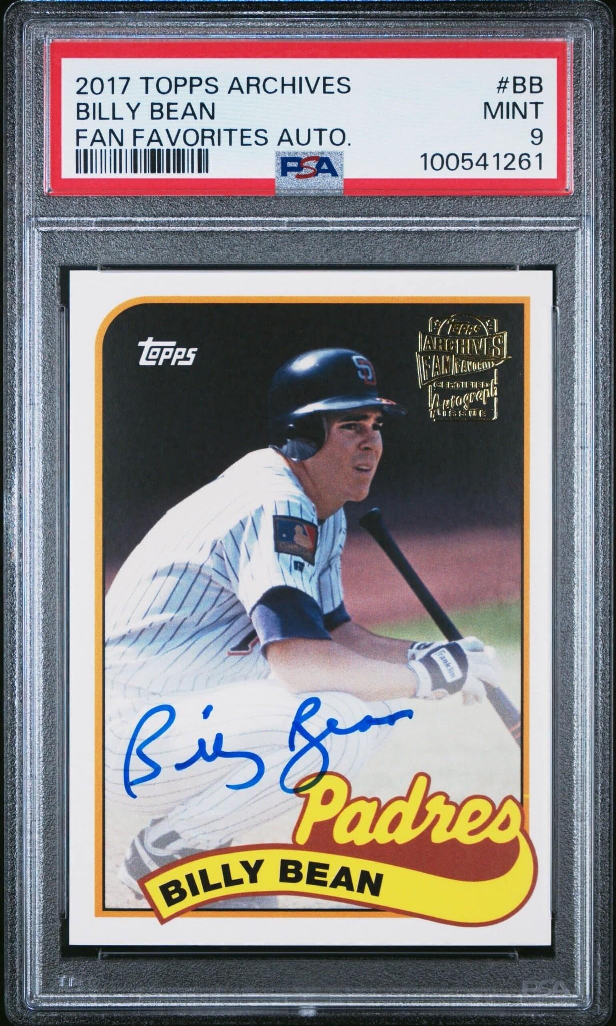 2017 Topps Archives Billy Bean #FFA-BB trading card