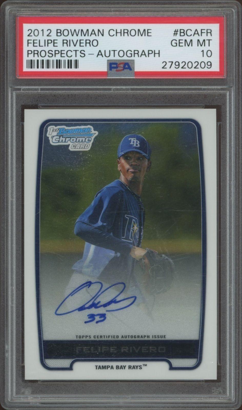 2012 Bowman Chrome Felipe Rivero #BCA-FR trading card