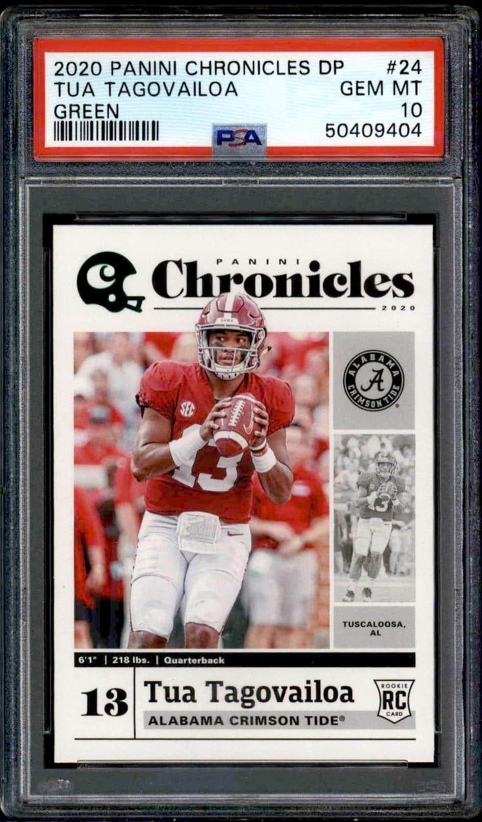 2020 Panini Chronicles Draft Picks Tua Tagovailoa #24 trading card