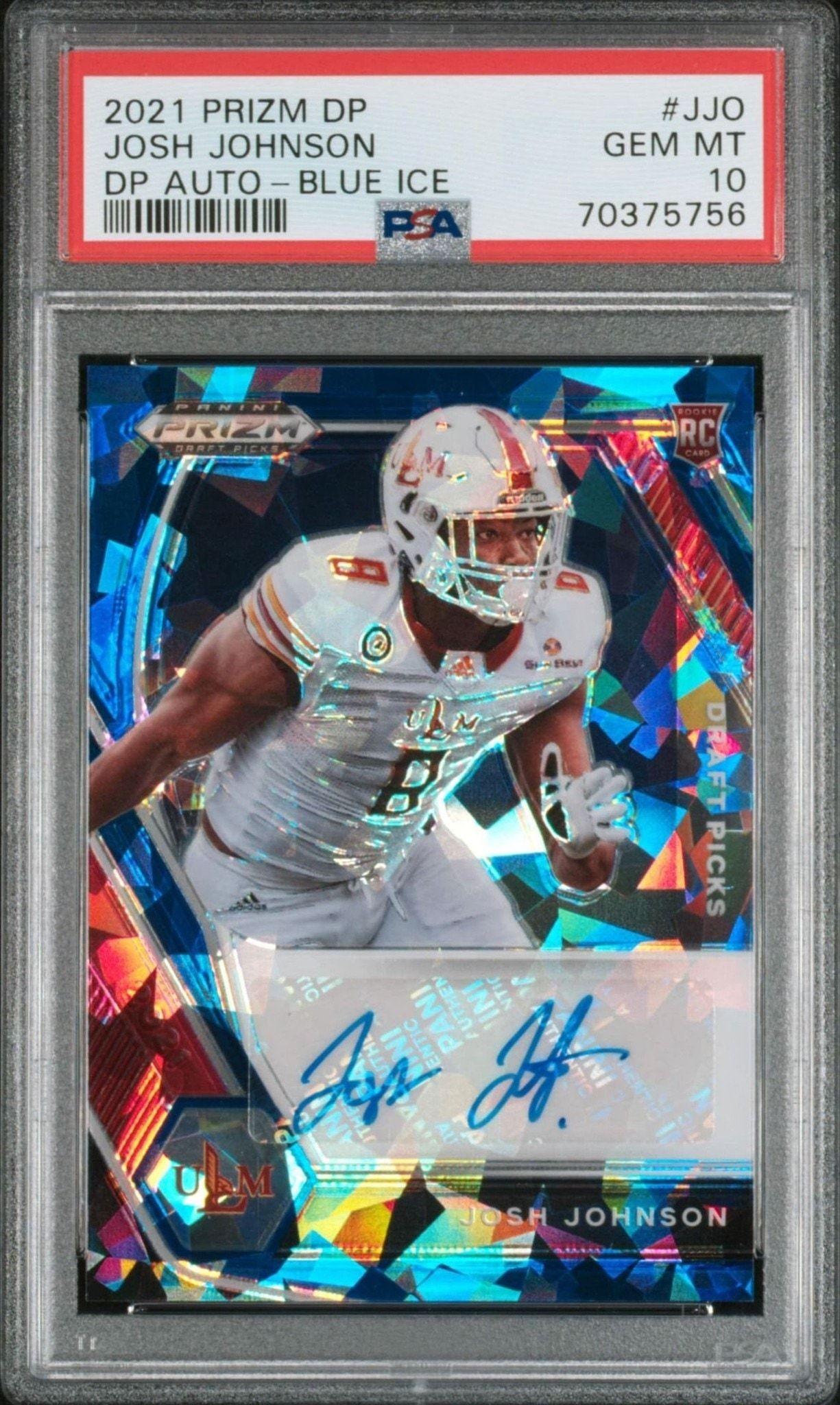 2021 Panini Prizm Draft Picks Josh Johnson #DPA-JJO trading card