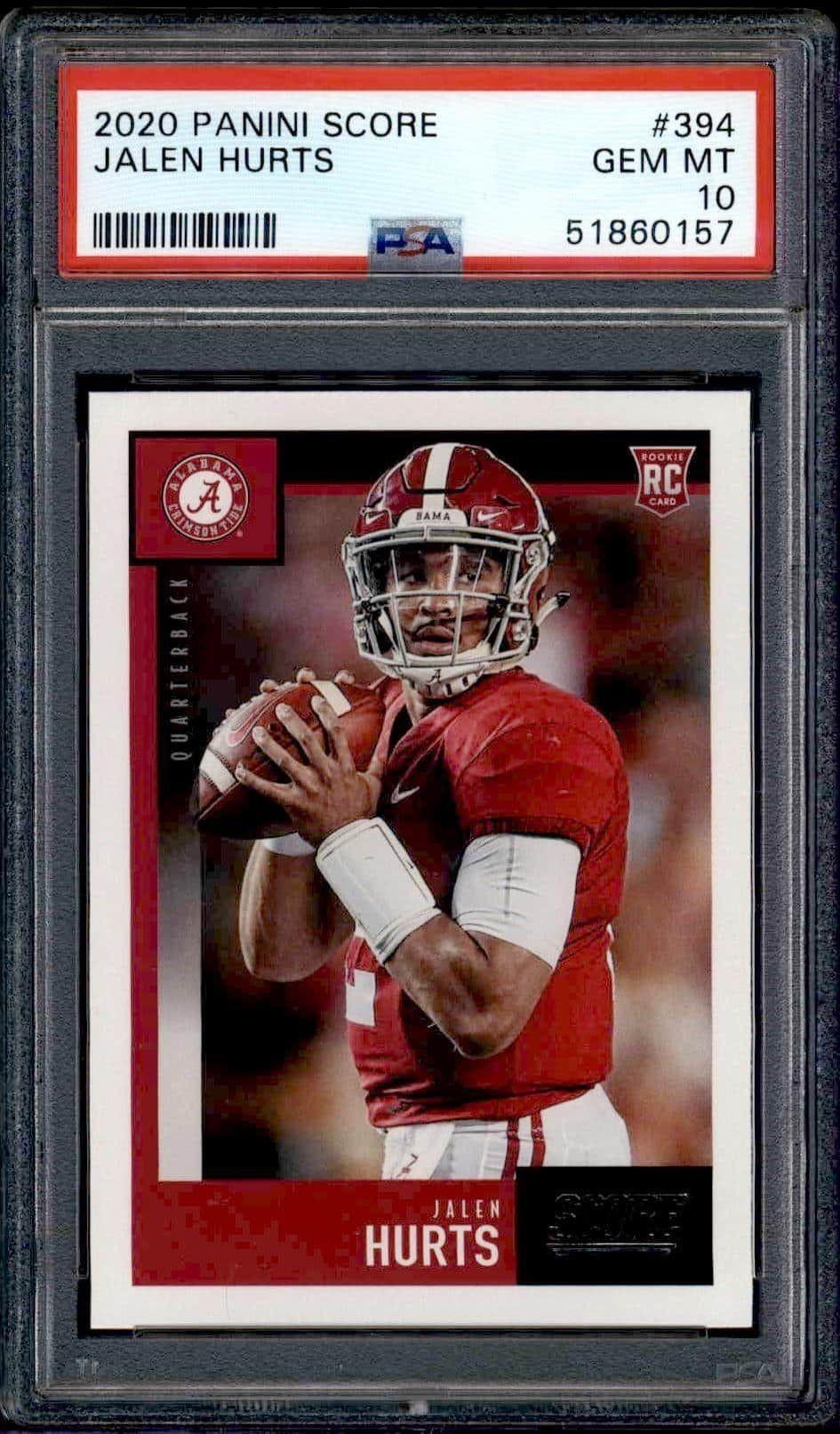 2020 Panini Score Jalen Hurts #394 trading card