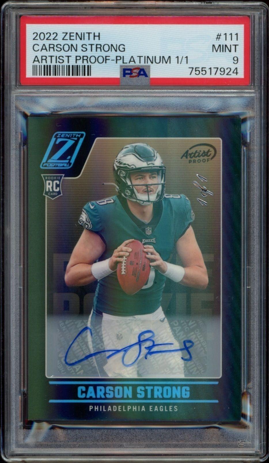 2022 Panini Zenith Carson Strong #111 trading card