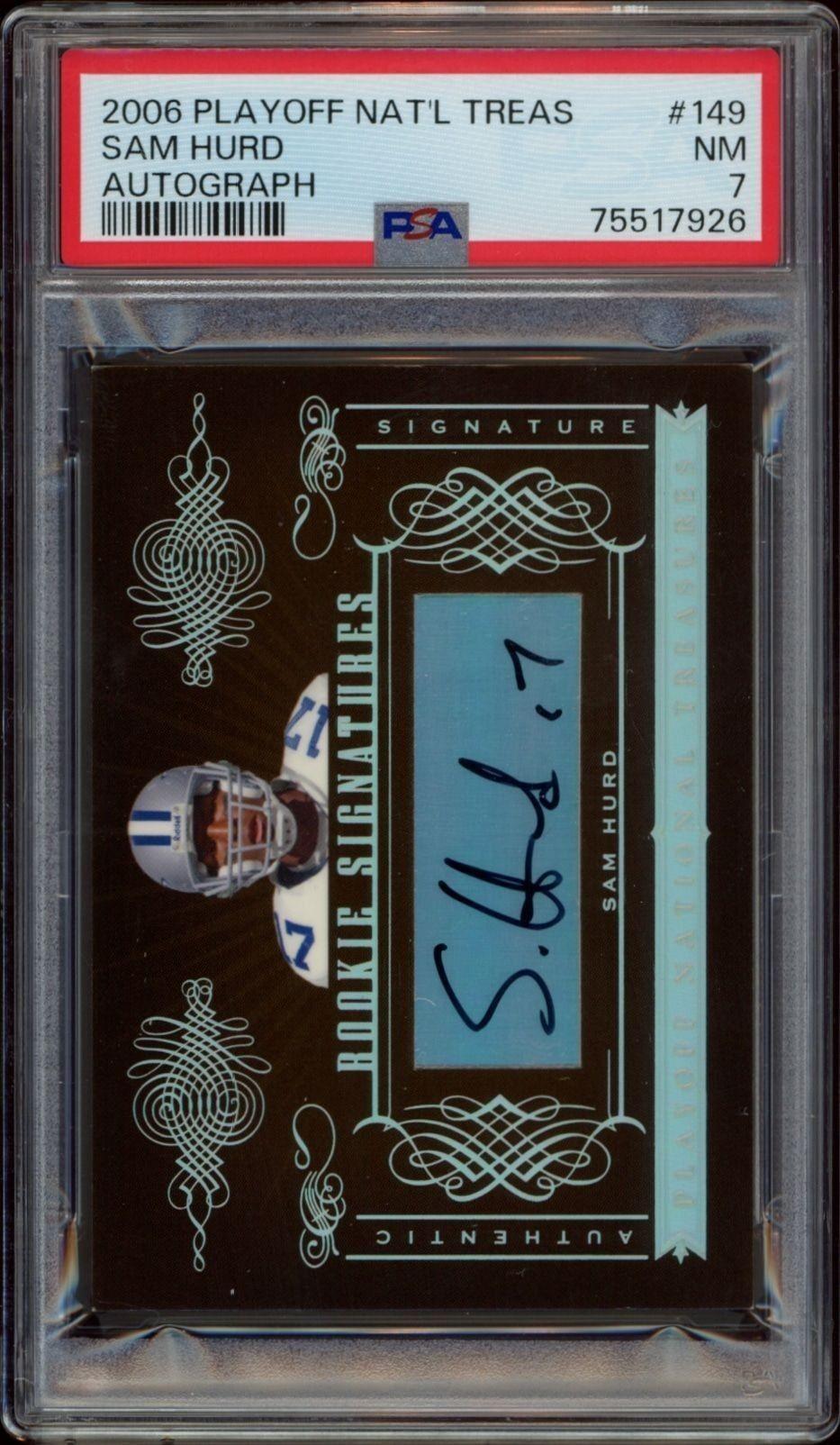 2006 Playoff National Treasures Sam Hurd #149 trading card