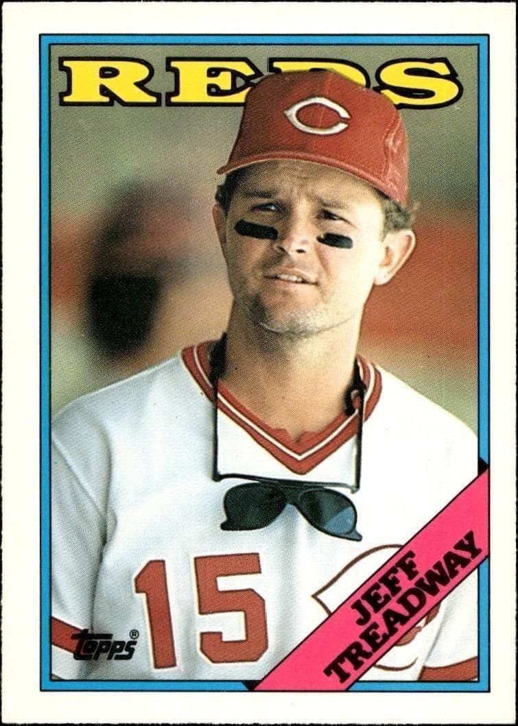 1988 Topps Traded Jeff Treadway #122T trading card