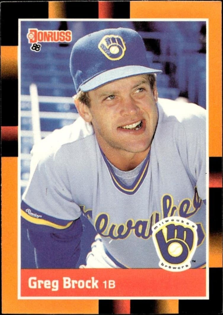 1988 Donruss Baseball's Best Greg Brock #71 trading card