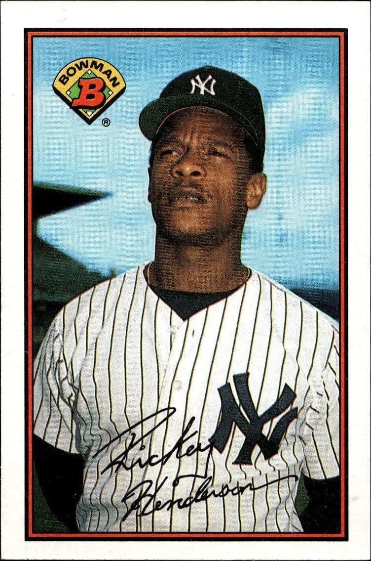 1989 Bowman Rickey Henderson #181 trading card