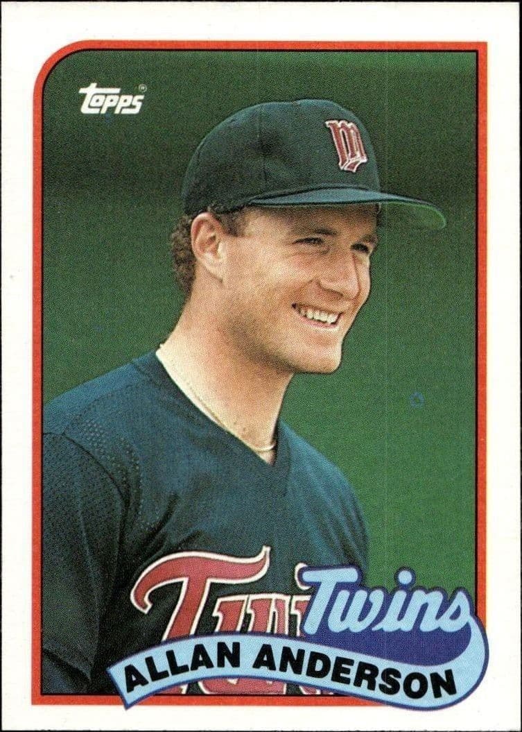 1989 Topps Allan Anderson #672 trading card
