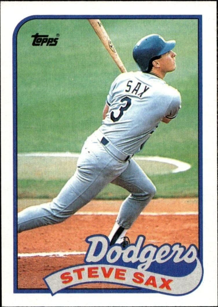 1989 Topps Steve Sax #40 trading card