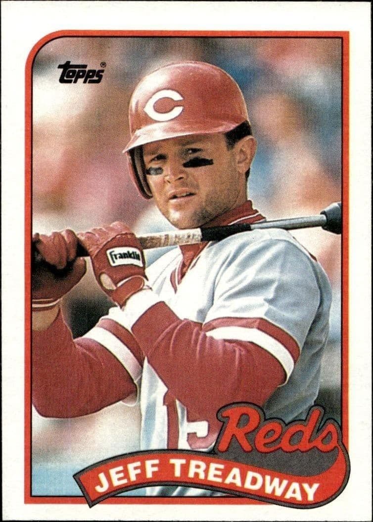1989 Topps Jeff Treadway #685 baseball trading card front