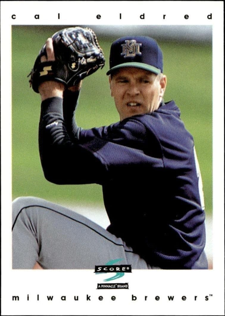 1997 Pinnacle Score Cal Eldred #HR404 baseball trading card front