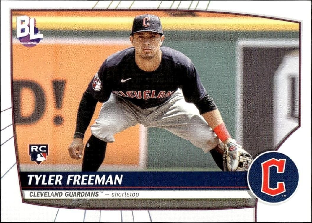 2023 Topps Big League Tyler Freeman #4 baseball trading card front