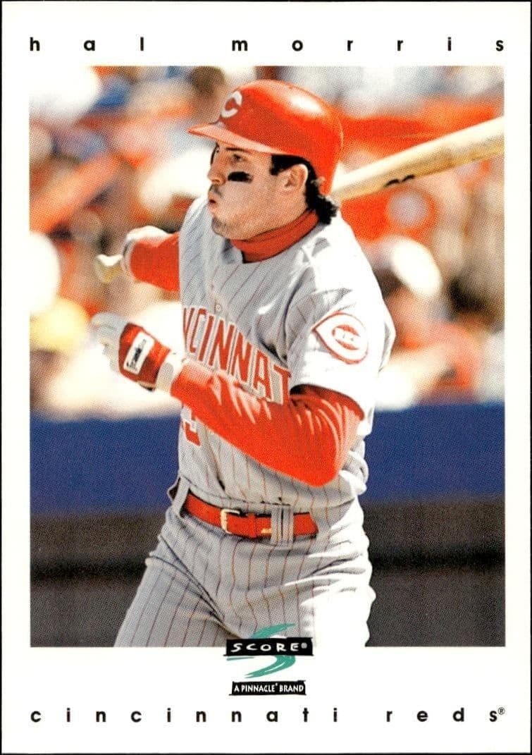1997 Pinnacle Score Hal Morris #49 baseball trading card front