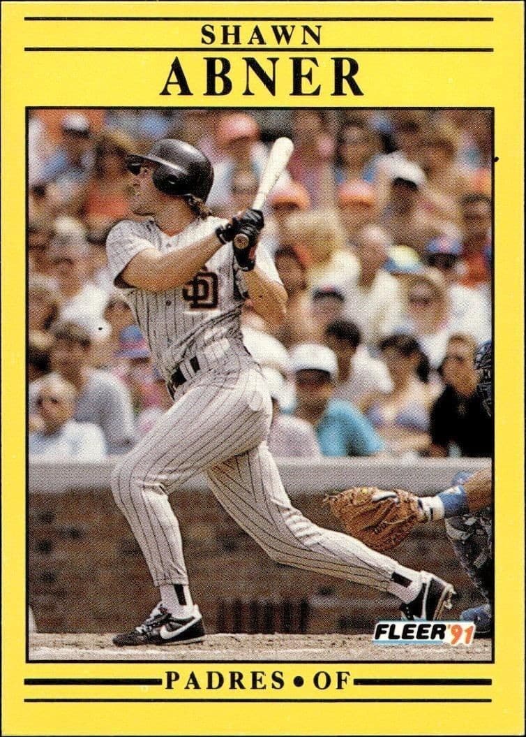 1991 Fleer Shawn Abner #522 trading card