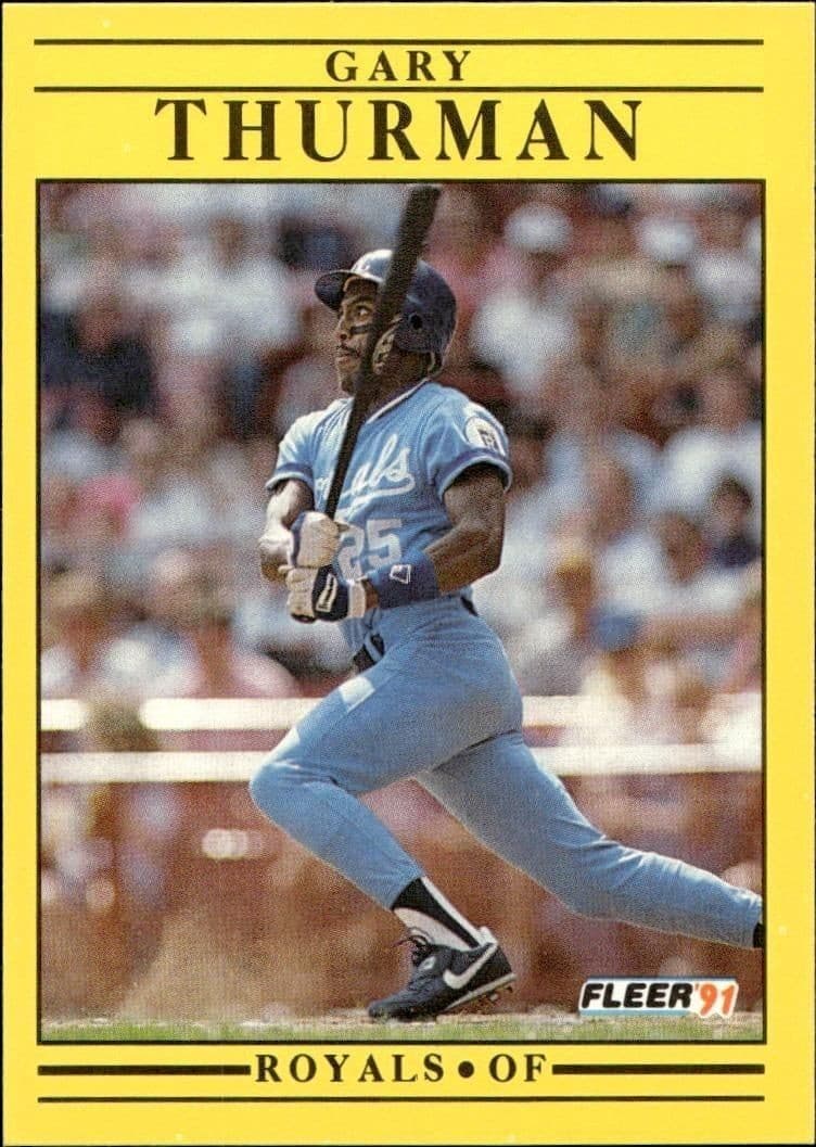 1991 Fleer Gary Thurman #573 baseball trading card front