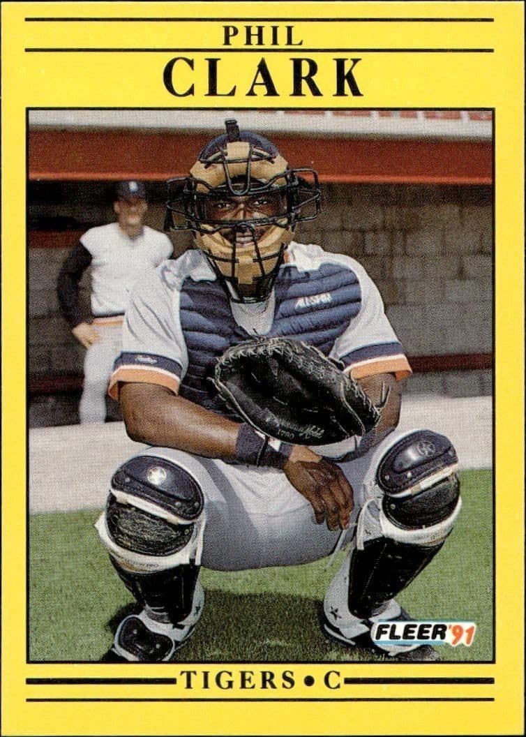 1991 Fleer Phil Clark #332 baseball trading card front