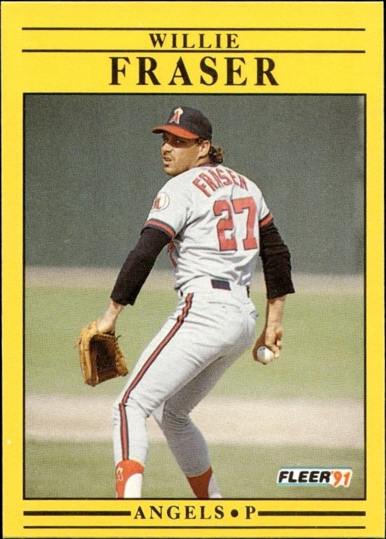 1991 Fleer Willie Fraser #314 baseball trading card front