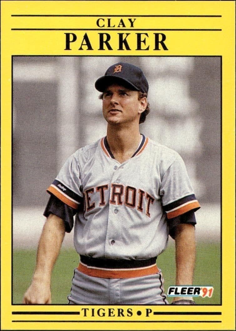 1991 Fleer Clay Parker #346 baseball trading card front