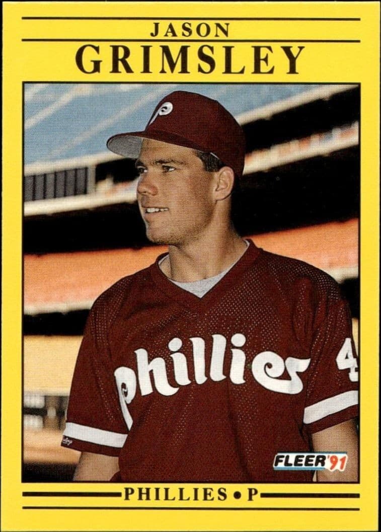 1991 Fleer Jason Grimsley #396 trading card