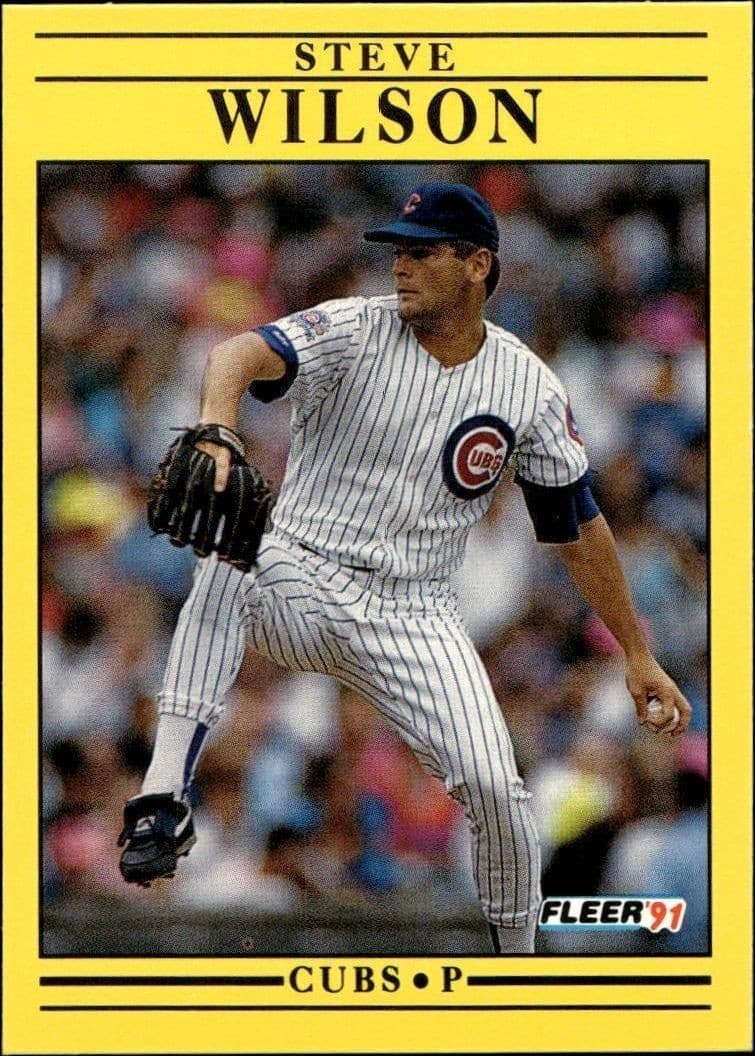 1991 Fleer Steve Wilson #440 baseball trading card front
