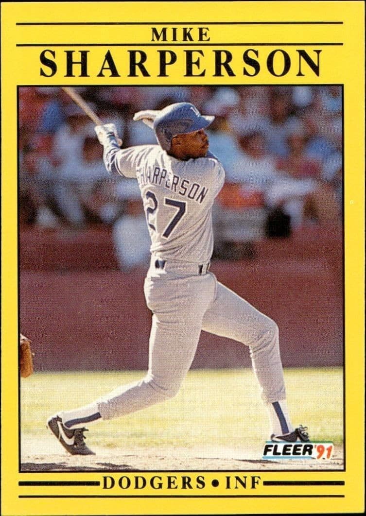 1991 Fleer Mike Sharperson #221 trading card