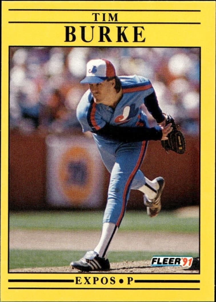 1991 Fleer Tim Burke #227 baseball trading card front
