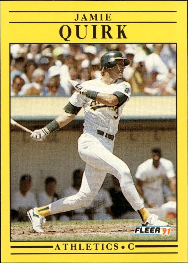 1991 Fleer Jamie Quirk #21 trading card